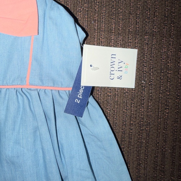 Crown & Ivy Blue and Pink Kids Matching Set - Picture 4 of 5